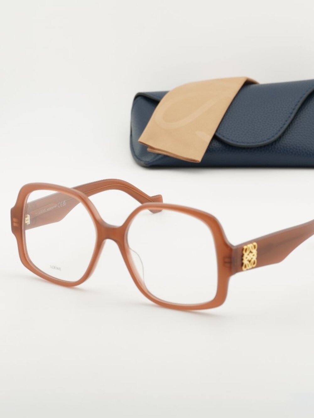 Loewe LW50051I 066 Square Eyeglasses - Shiny Red 54mm